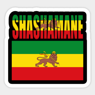 Shashamane, Ethiopia flag, Rasta, repatriation, Rastafari Sticker